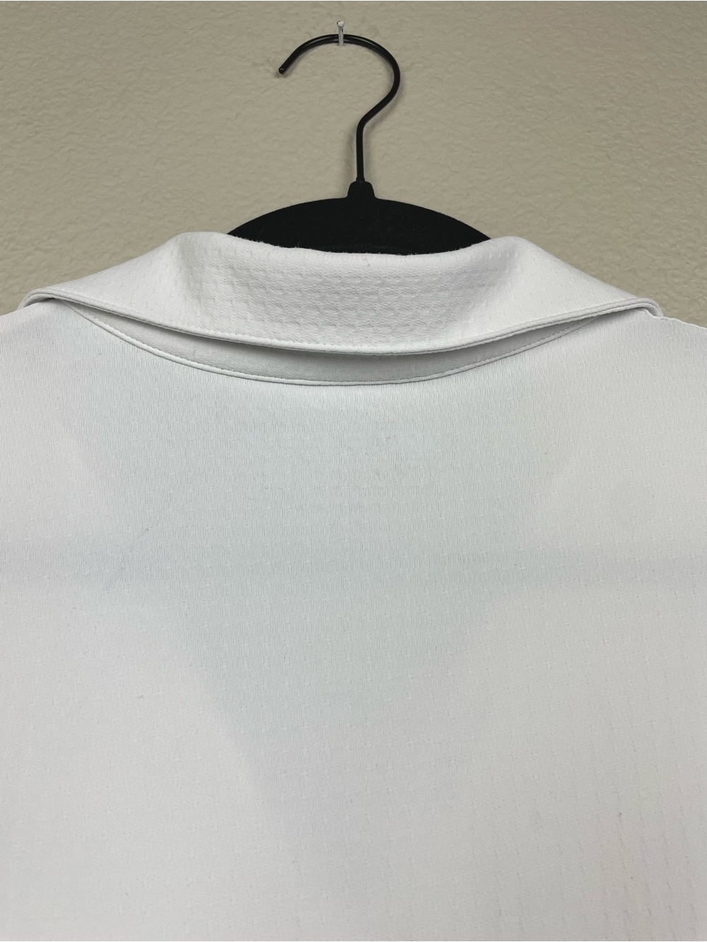 IBKUL Women's Large White Adjustable Long Sleeve Quarter Zip Polo Top UPF 50+ - Picture 12 of 15
